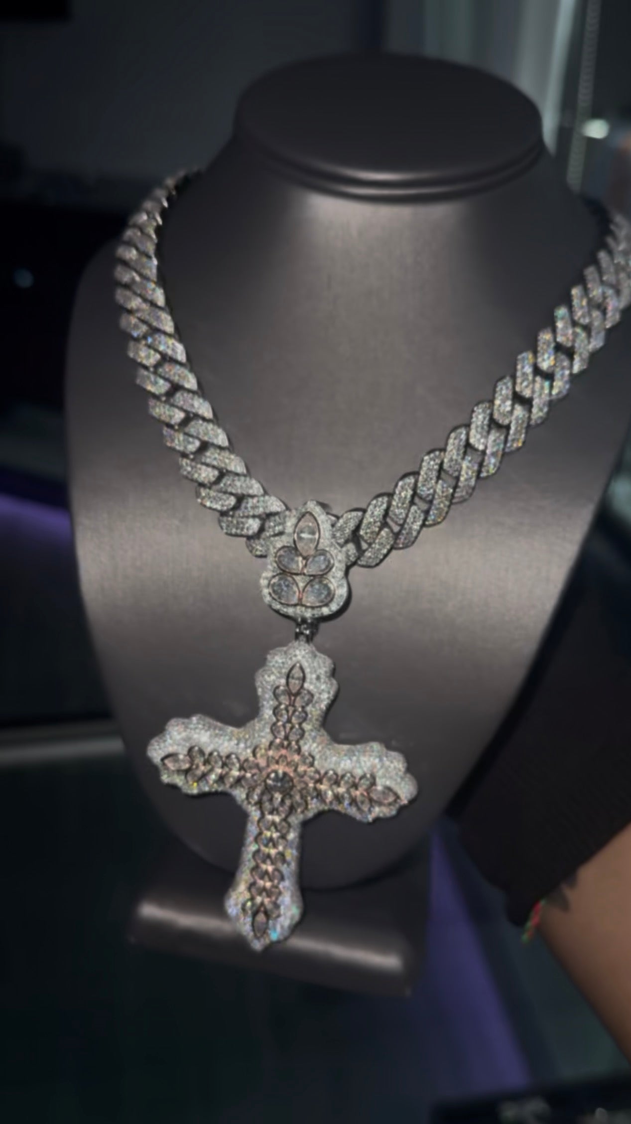 VVS MOISSANITE COMBO , CHAIN & Charm Total of 100+ ct and 400+ Grams