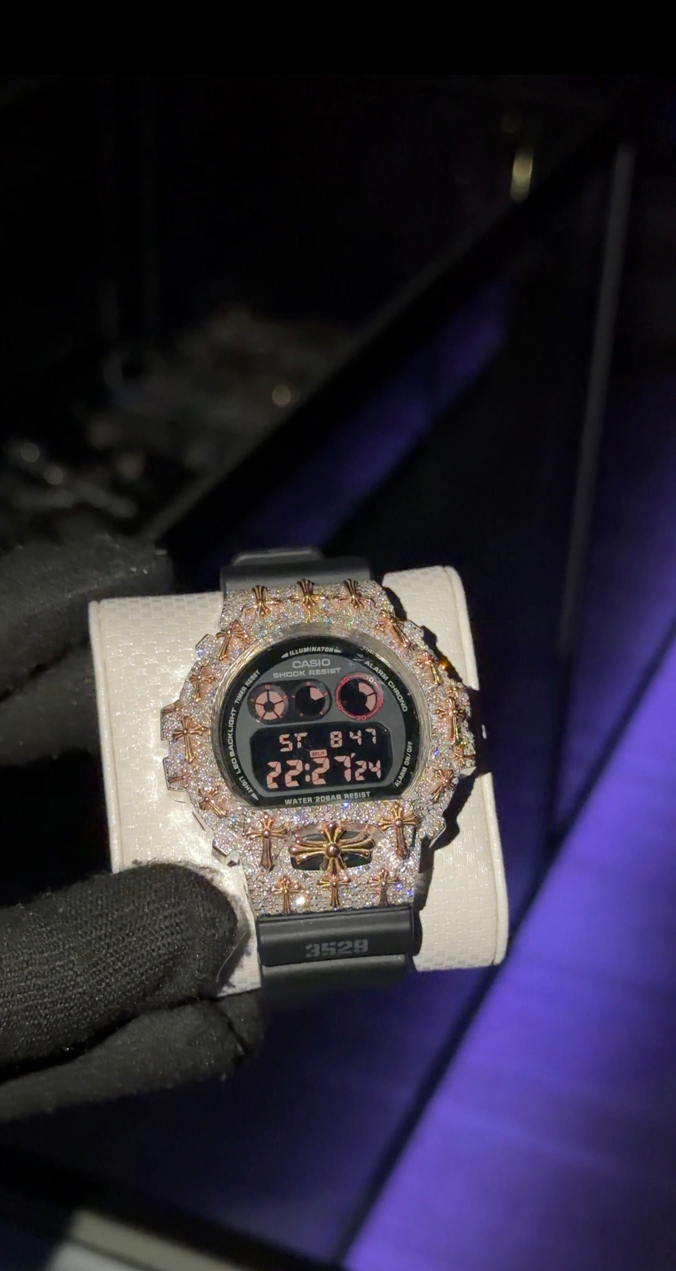 Custom Casio Diamond G Shock 5Ct VS Natural 6900