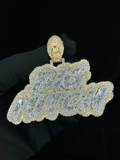 10K Gold Custom Charm , VVS Lab Diamonds